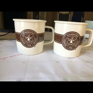 LIMITED EDITION Starbucks enamel cups